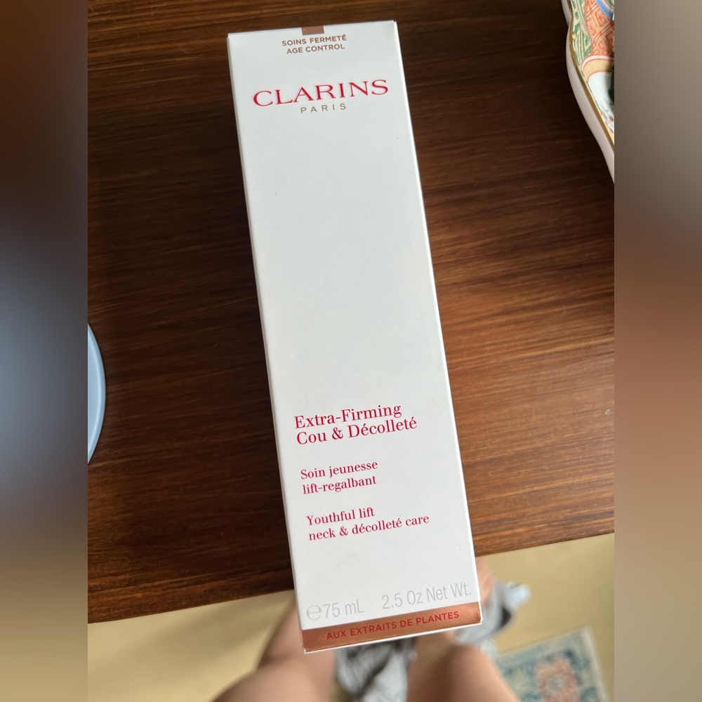 Clarins extra firming neck and wrinkle cream never opened